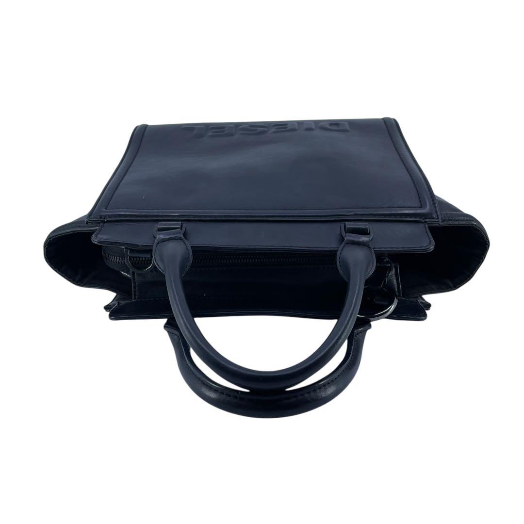 DIESEL ディーゼル BADIA ブラック黒 カウレザー2wayハンドバッグ