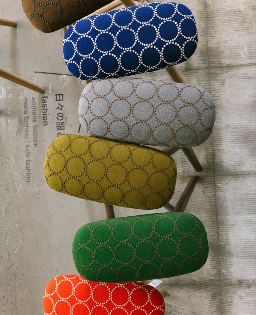 キッチンスツールBR H630＋ミナ ペルホネン タンバリン マスタード