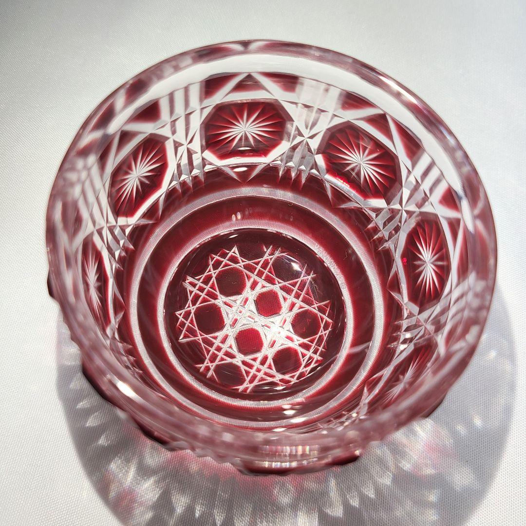 薩摩切子 色被せガラス 切子猪口 尚古集成館監修 薩摩ガラス工芸作