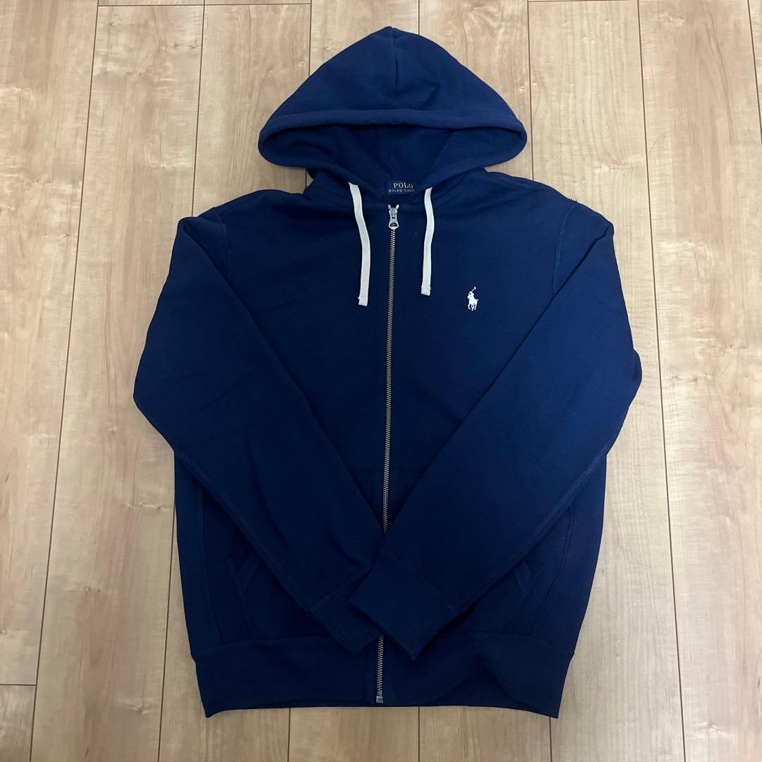 美品POLO RalphLaurenポロラルフローレンロゴジップアップパーカー