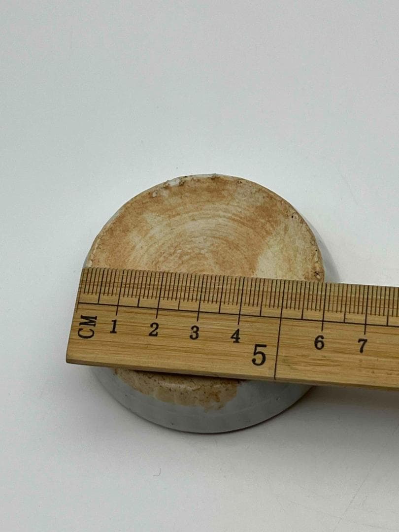 宋時代 青瓷 牡丹花卉紋香盒 粉盒 茶入 茶道具 影青 唐物古