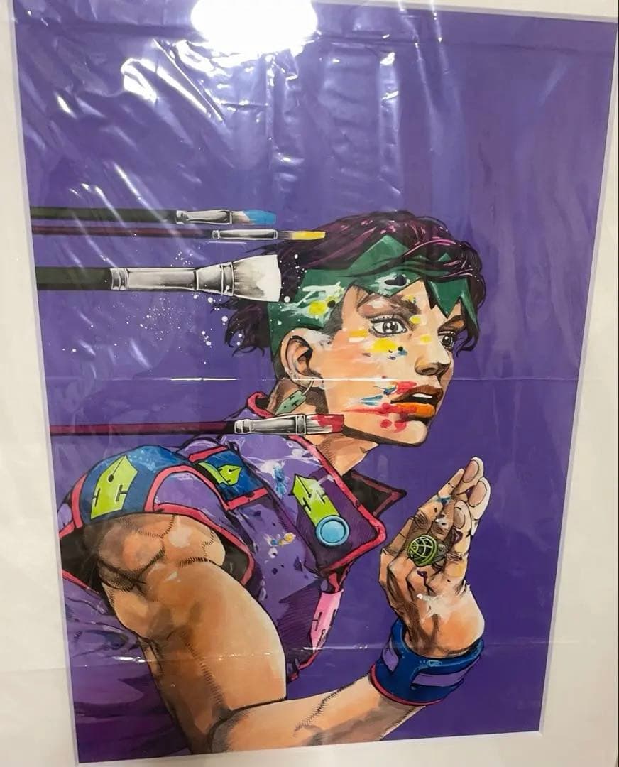 【《新品未使用》JOJO 荒木飛呂彦原画展 岸辺露伴は動かない 高級複製原画 】