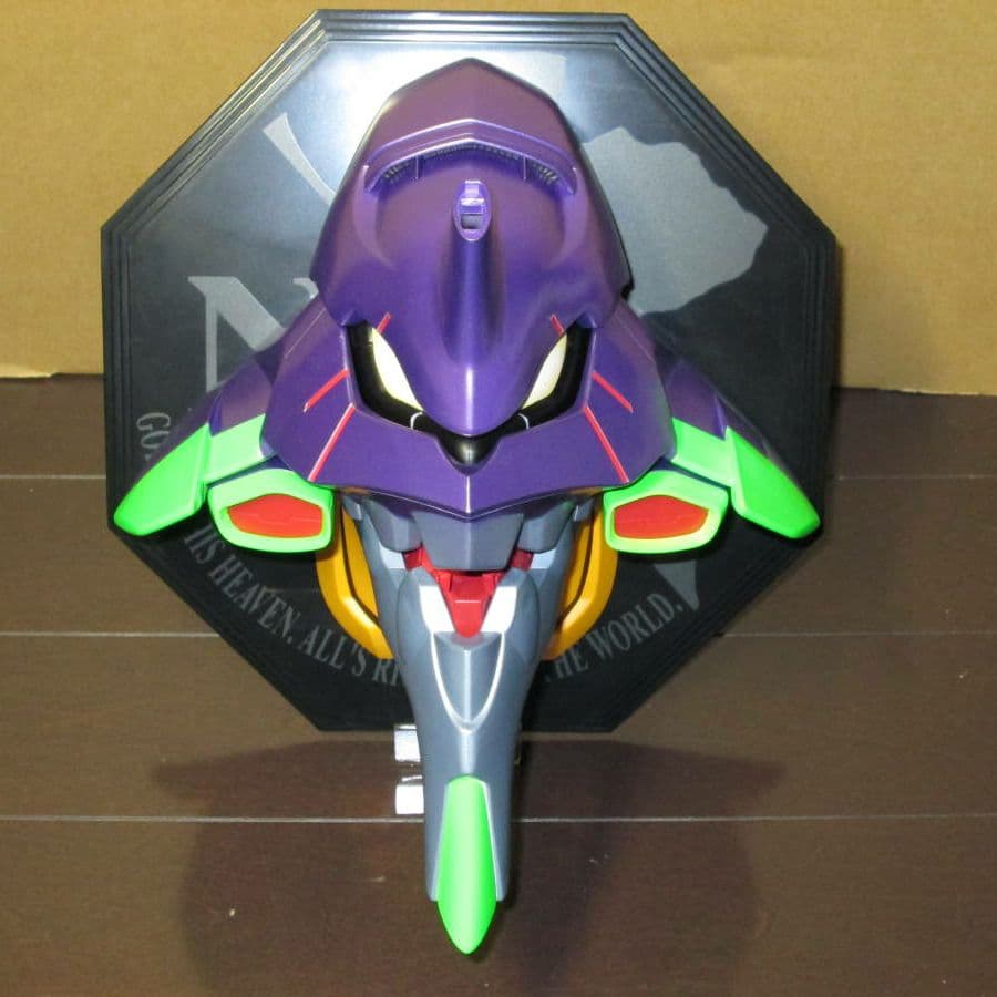 新品未使用・エヴァンゲリオン 初号機 塗装済NONスケール 壁かけフィギュア