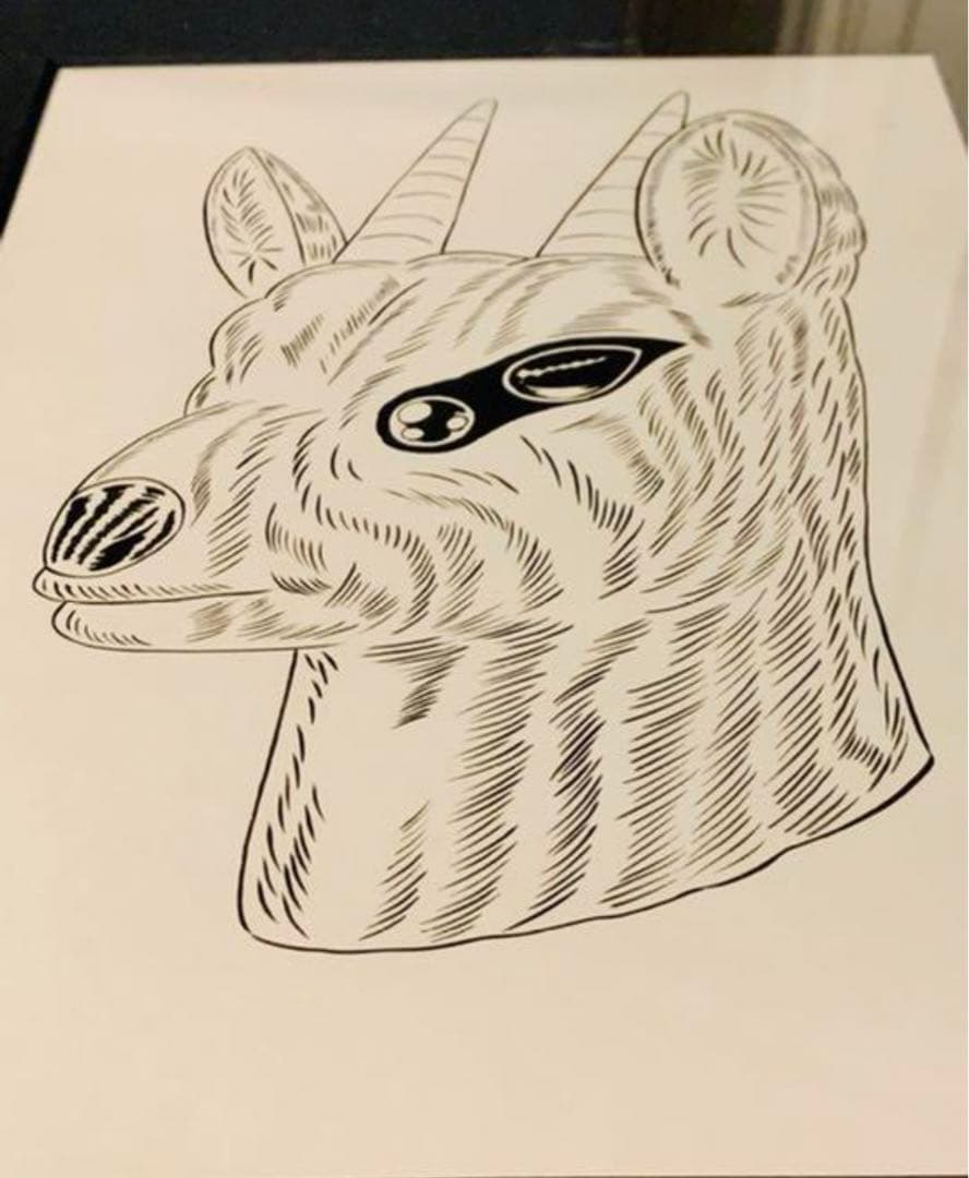 牛木匡憲 直筆原画 ドローイング イラスト