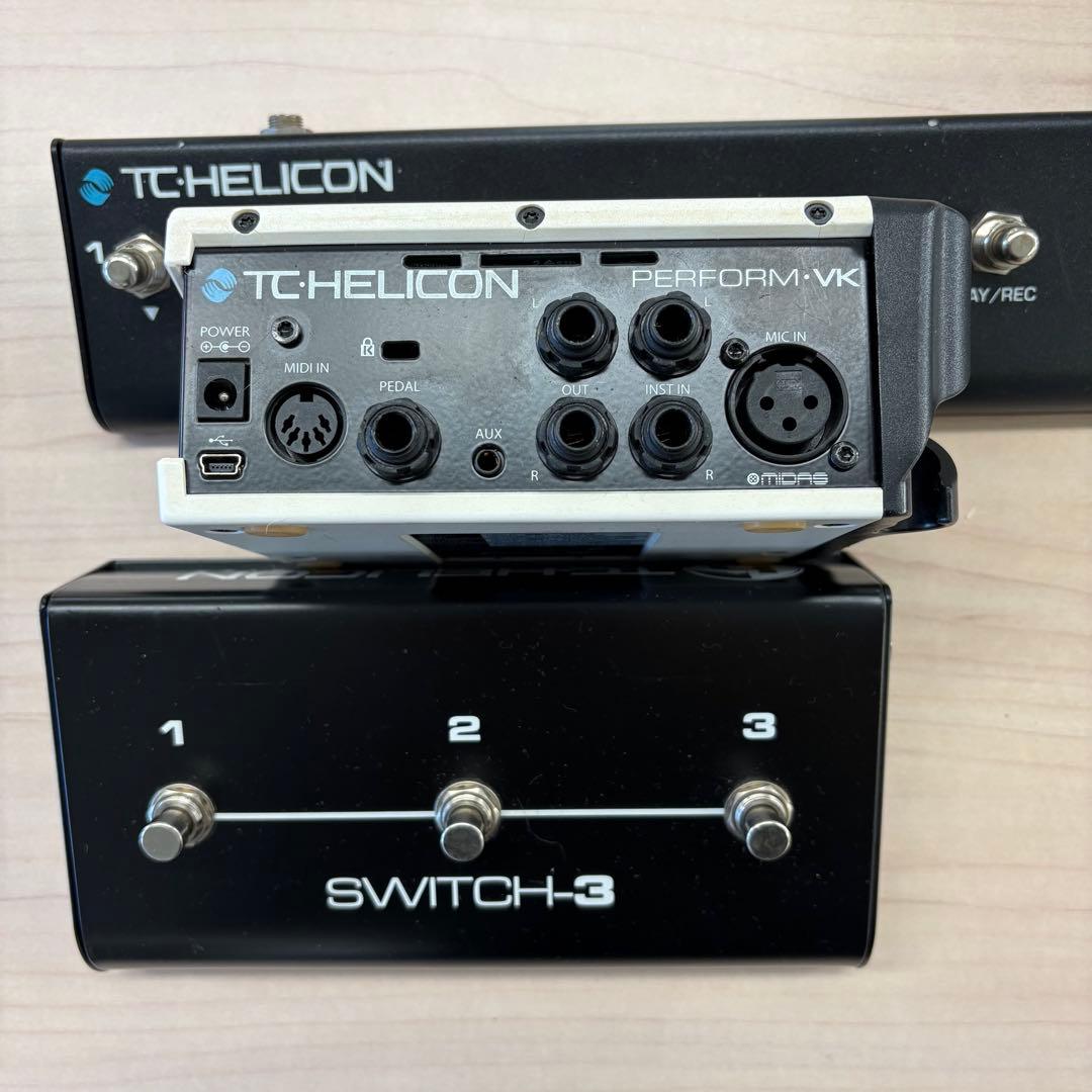 配信機器・PA機器・レコーディング機器 TC-Helicon PERFORM-VK SWITCH-6 SWITCH-3
