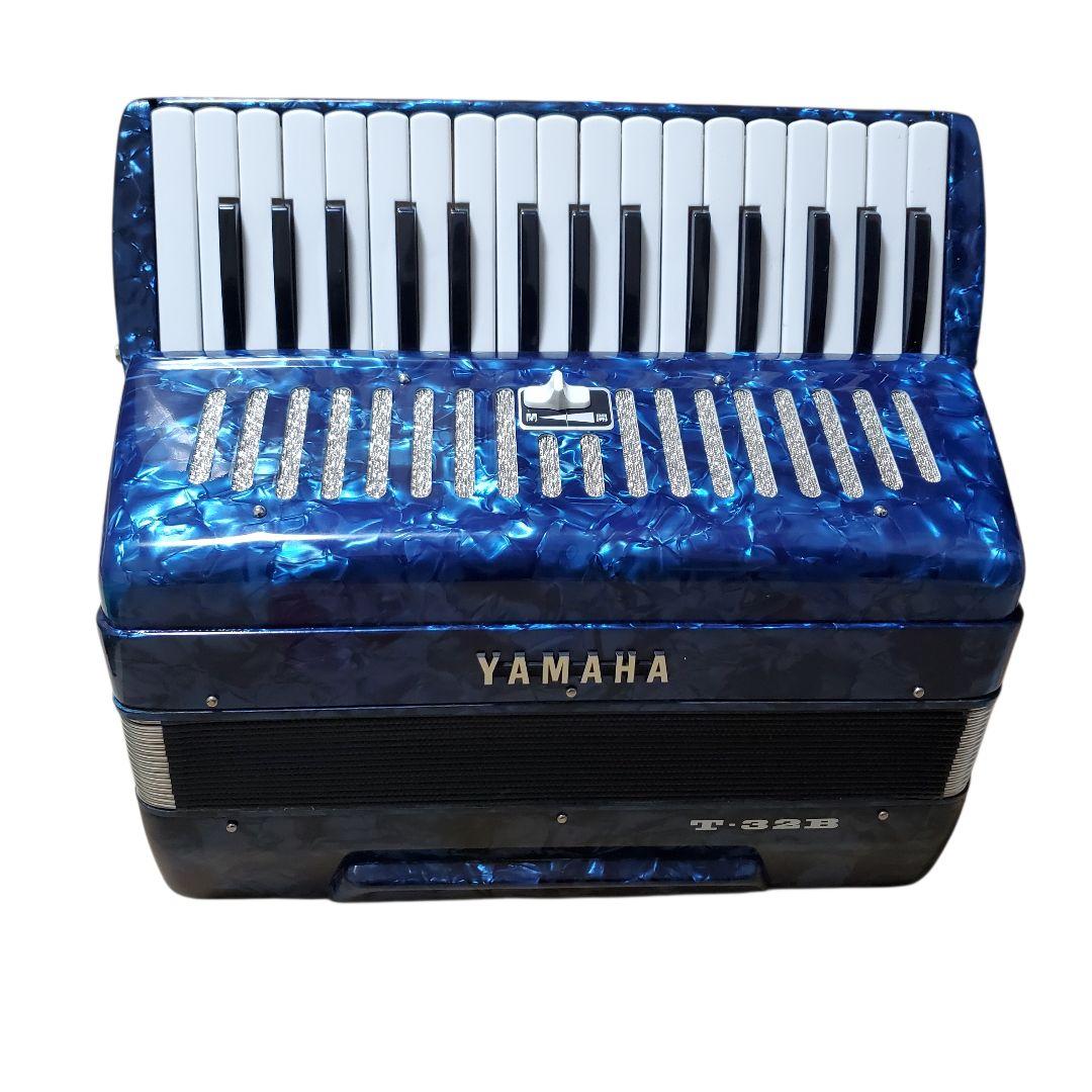 極美品】YAMAHA T-32B テナーアコーディオン ヤマハ レトロブルー