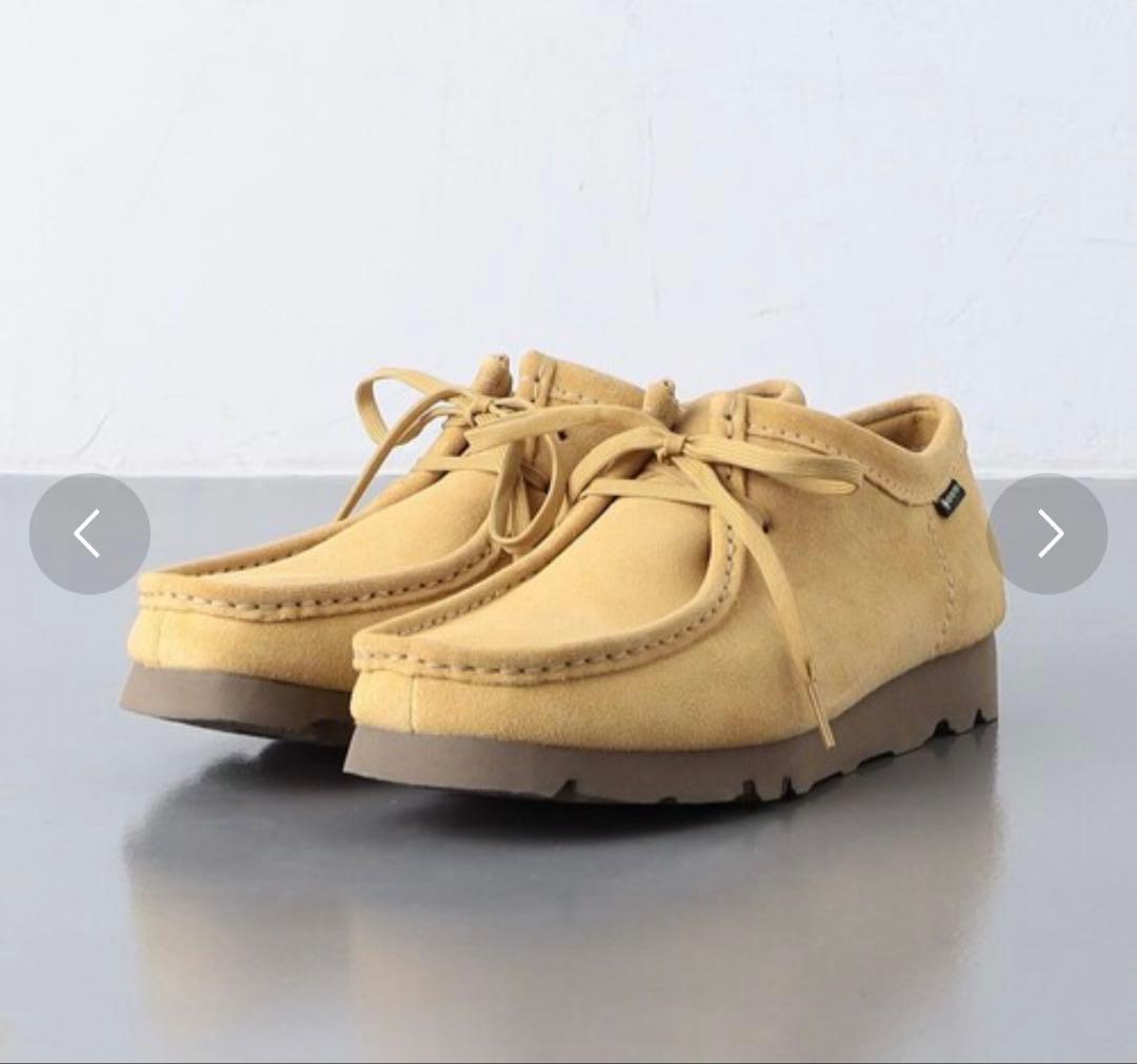 クラークス ワラビーGORE-TEX Golden Tan Suede 8h