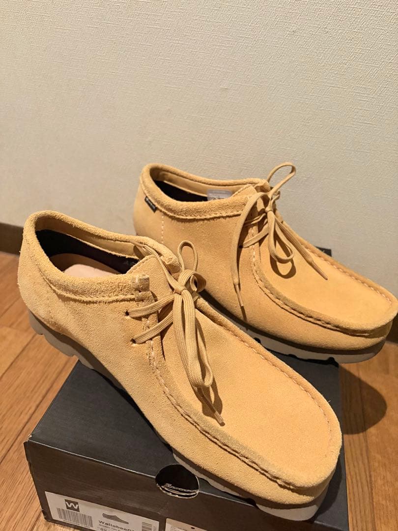 クラークス ワラビーGORE-TEX Golden Tan Suede 8h