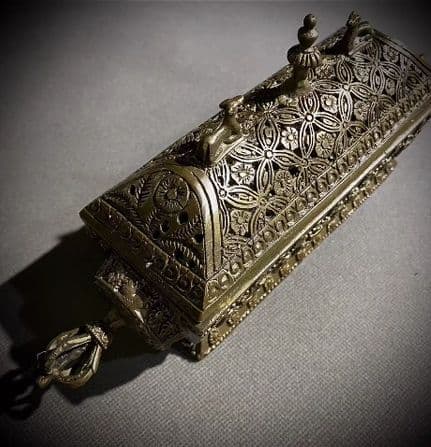 銅器 八宝 香炉 仏教 古美術 コレクション品 銅製 工芸品 彫刻装飾品置物