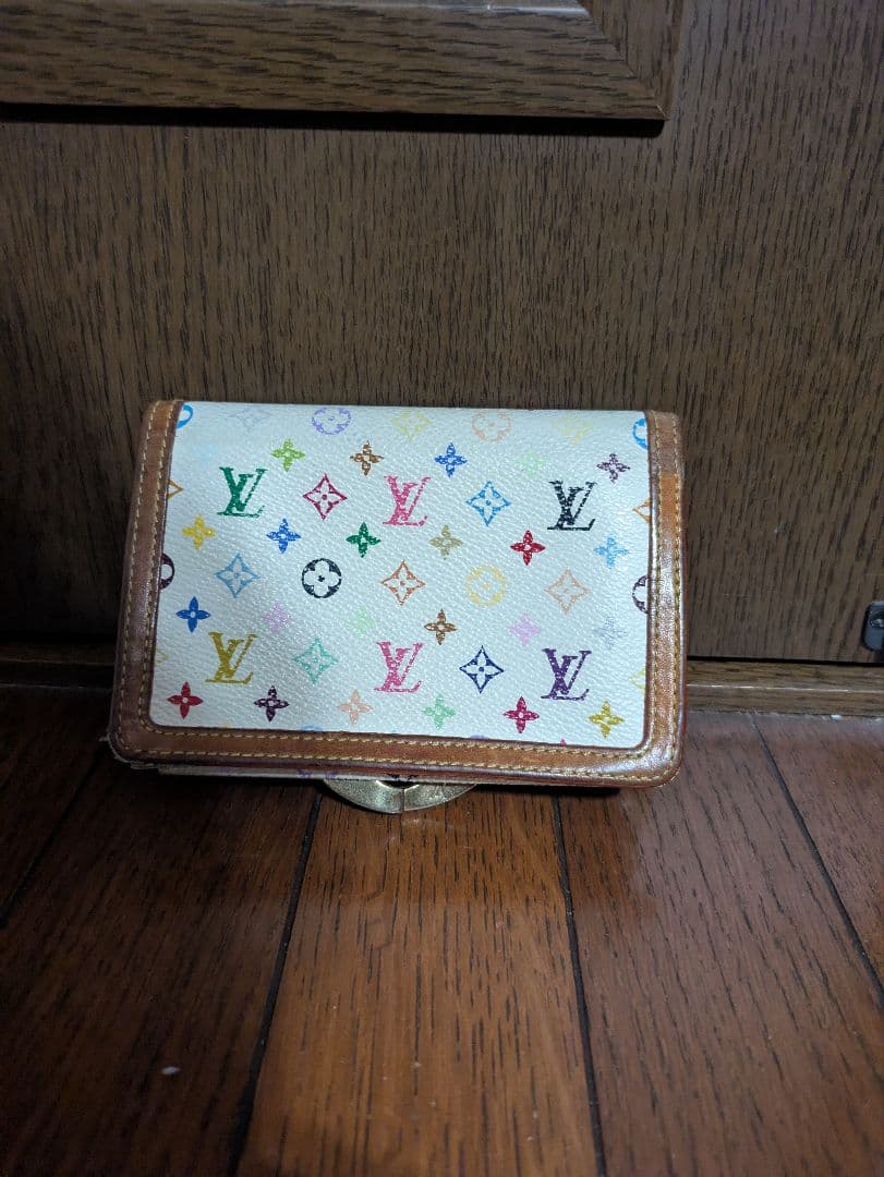 Louis Vuitton モノグラム・マルチカラー 二つ折り財布 がま口