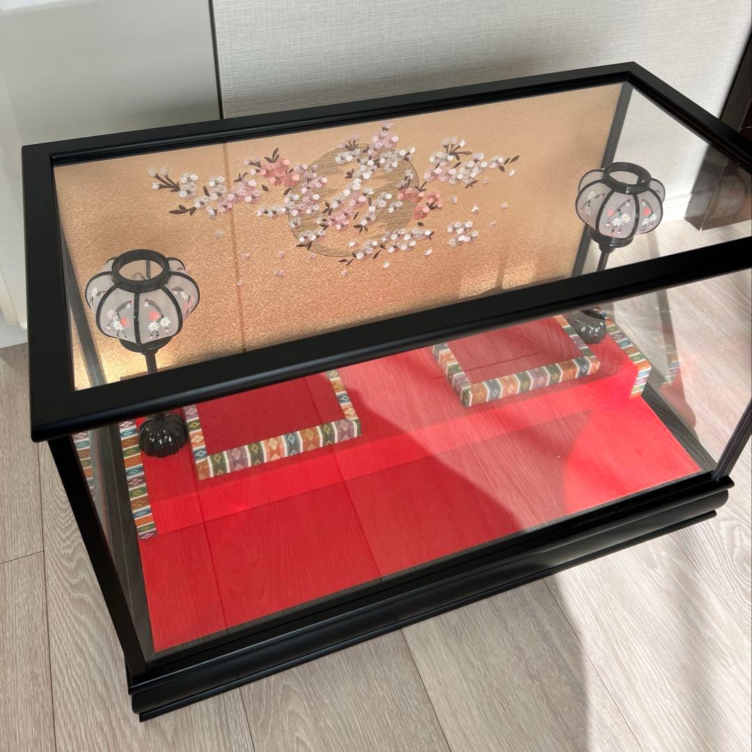 雛人形ケース　ガラスケース　人形ケースガラス　ケースのみ