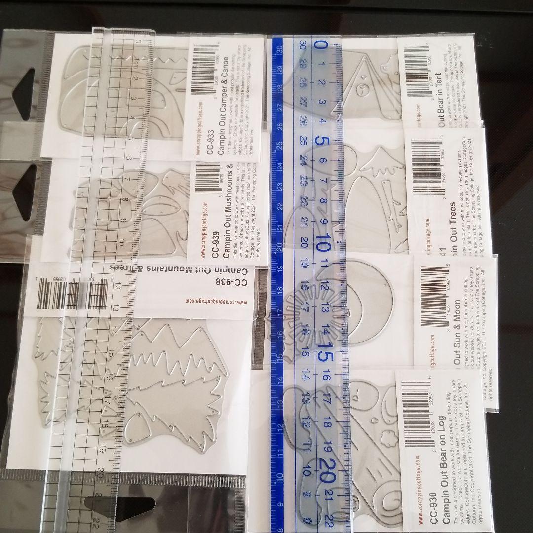 コテージカッツ カッティングダイ キャンプシリーズ全種類