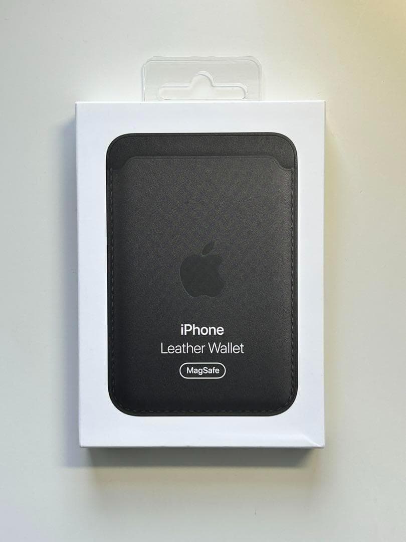 美品】純正 MagSafe対応 iPhone レザーウォレット・ミッドナイト④