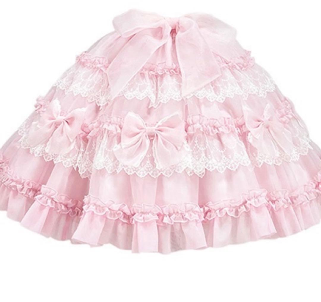 新作　Angelic pretty ふわふわRibbon Dollスカート