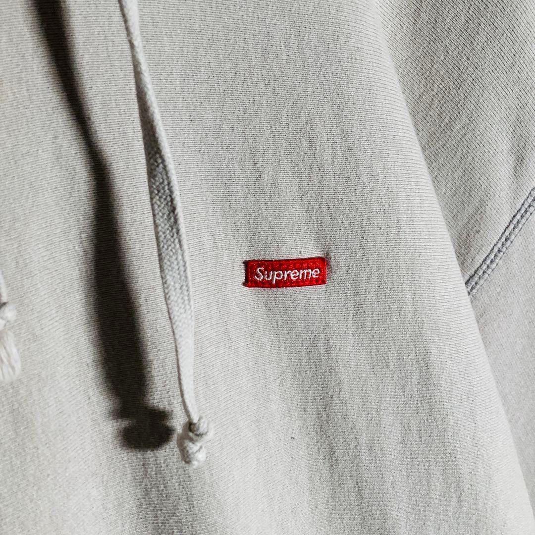【カナダ製】シュプリーム⭐️スモールボックスロゴ　パーカー　XL相当　正規品鑑定