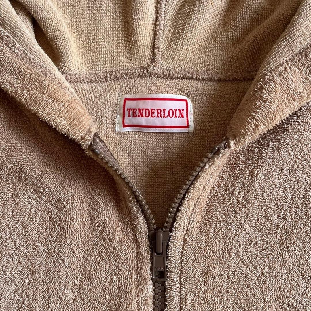 熊さん商品TENDERLOIN 初期 パイル ボーダー ジップパーカー