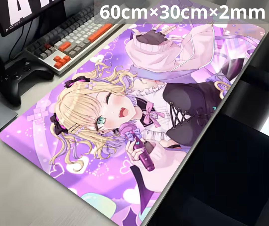 新品】 胡桃のあ プレイマット マウスパッド ラバーマット ぶいすぽ