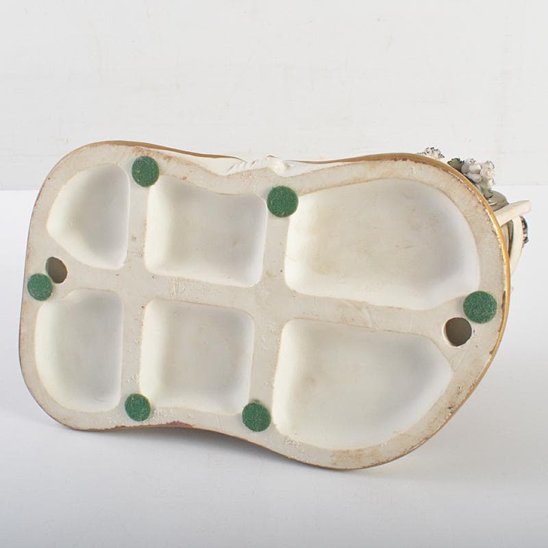 イタリア製　カポディモンテ　フィギュリン　陶人形　置物　証明書付　M　R7064