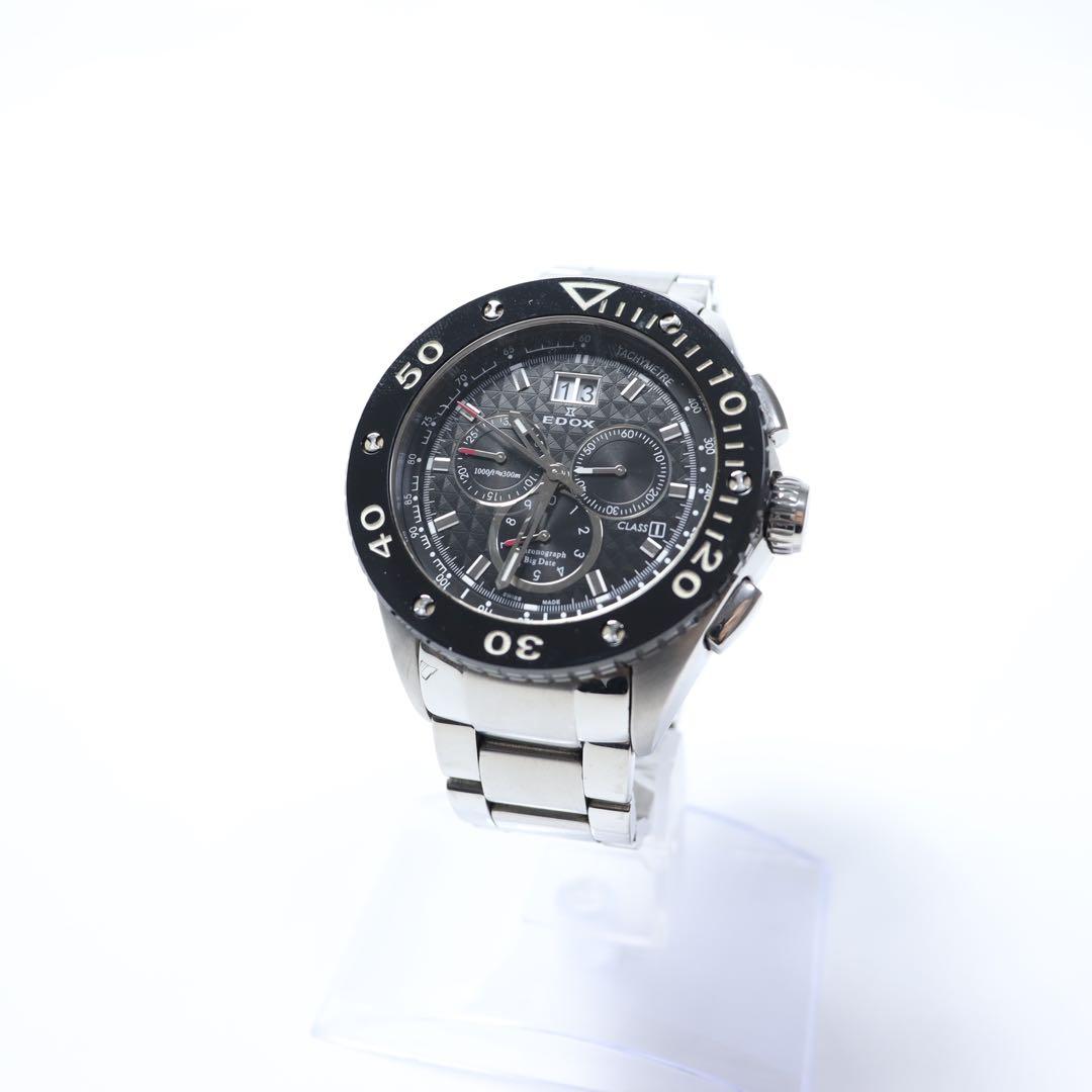 EDOX クラスワン クロノグラフ ビッグデイト エドックス　腕時計 10017