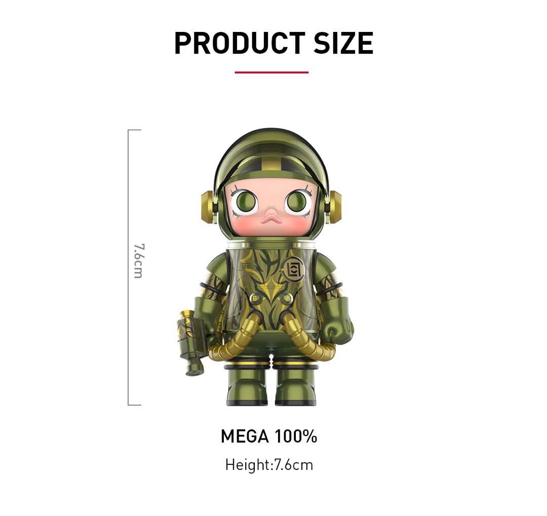 POPMART MEGA SPACE MOLLY 100% CLOT-Olive