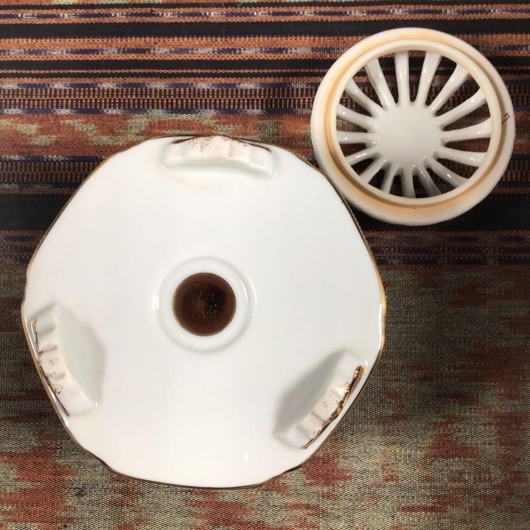 ハピうー特価』 九谷焼 洋山 青粒 香炉 制作番号付き - メルカリ