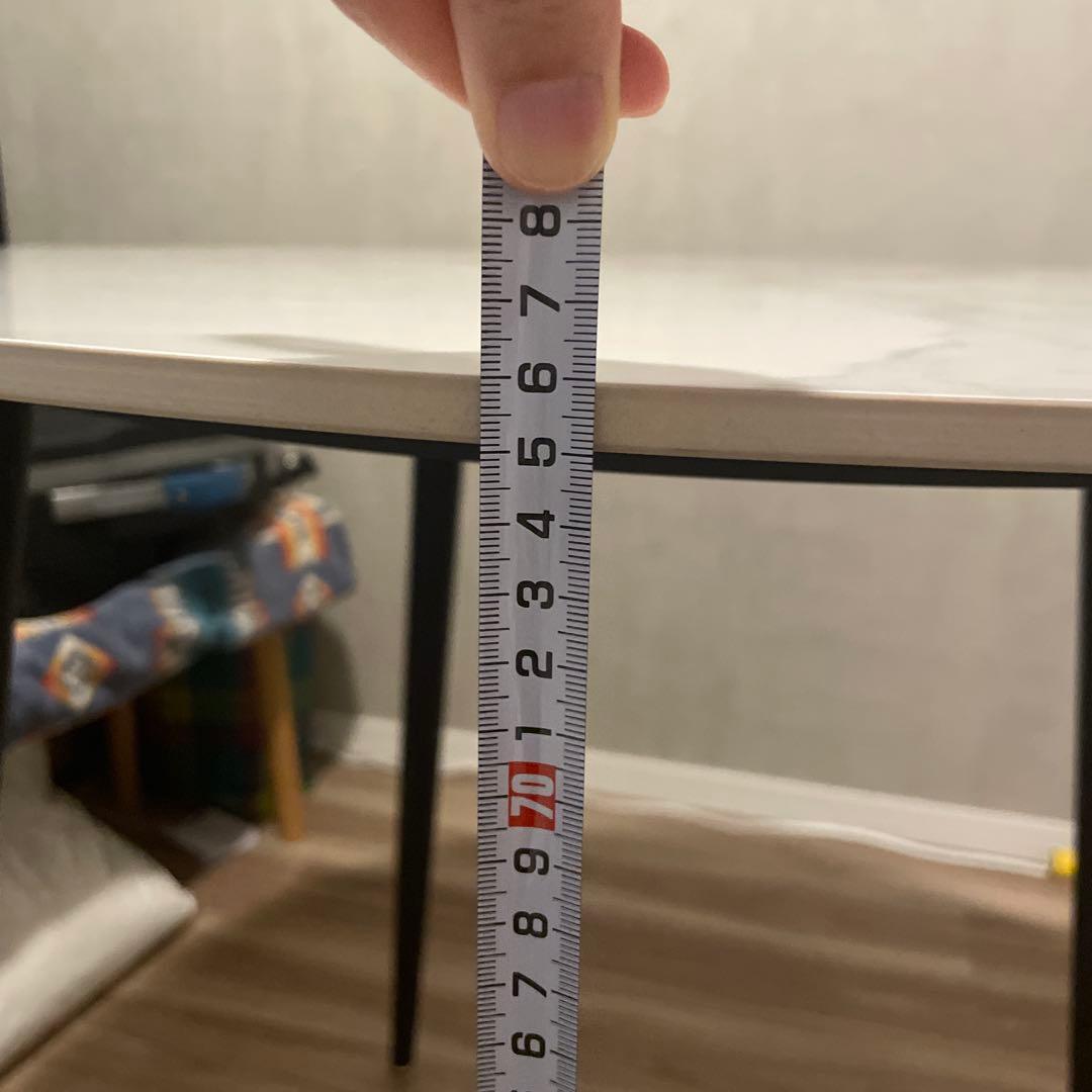 大理石調　直径80㎝　ダイニングテーブル