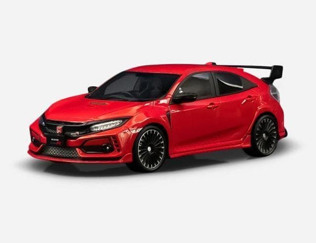 ポップレース　1/18　ホンダ シビック タイプR　レッド　新品