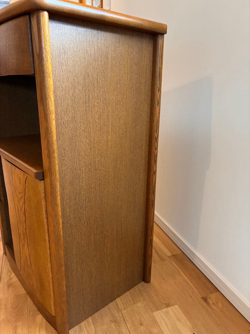 浜本工芸 ナラ 無垢材 電話台 ファックス台