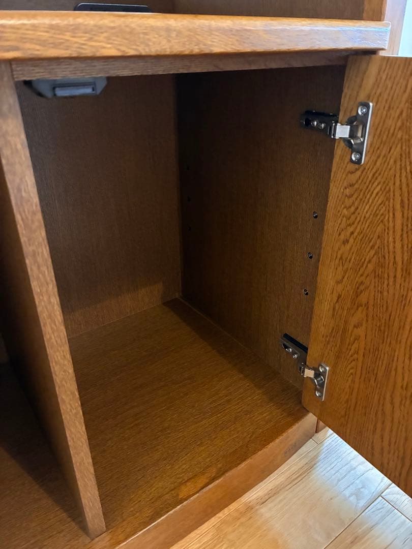 浜本工芸 ナラ 無垢材 電話台 ファックス台