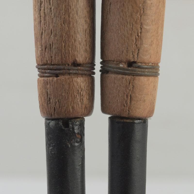 茶道具 金工師 木村清五郎造 風炉用火箸 共布共箱 C 9250