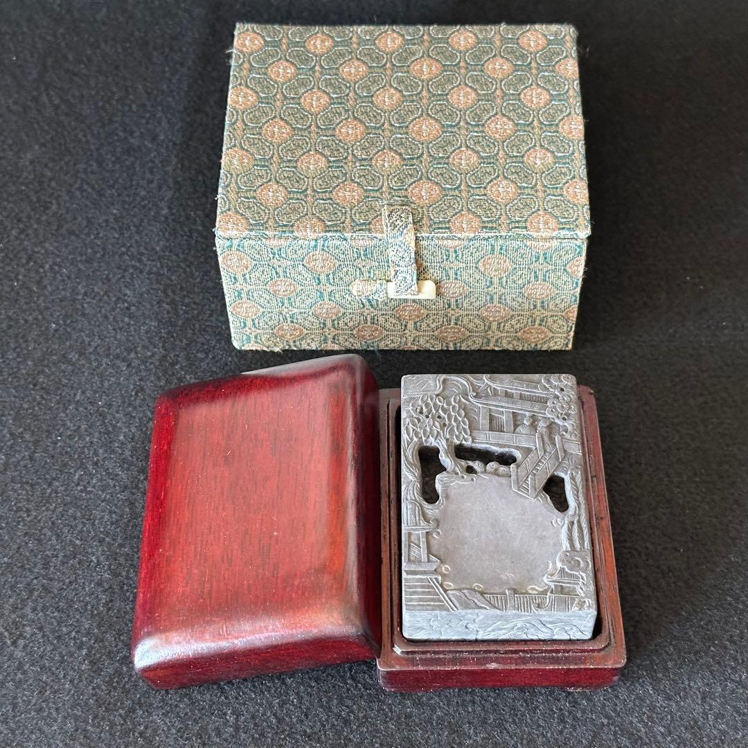 中国美術 書道具 端渓硯 古美術 時代品 骨董品 石彫 硯石 Amazon.co