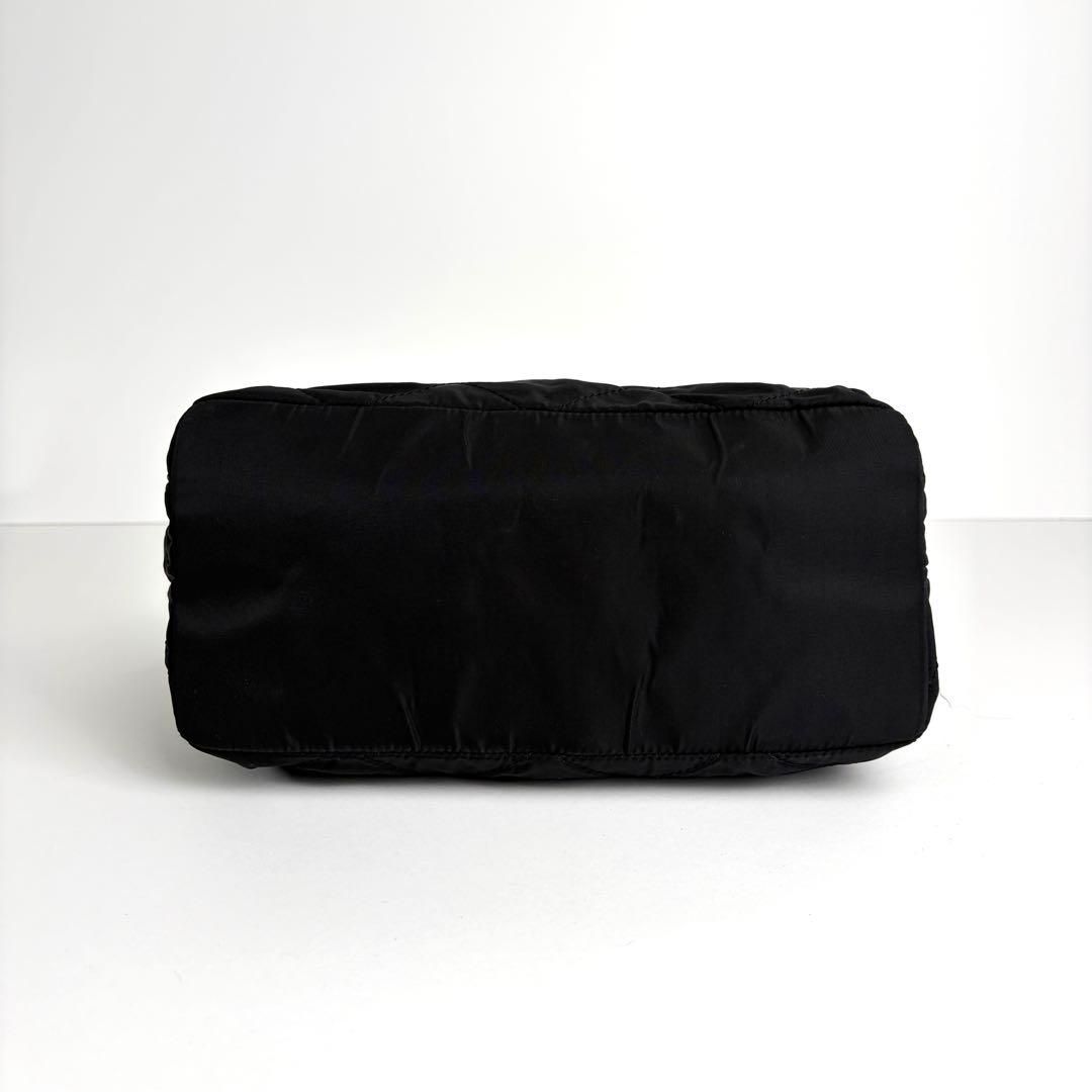 極美品 PRADA プラダ チェーン キルティング ショルダーバッグ ナイロン