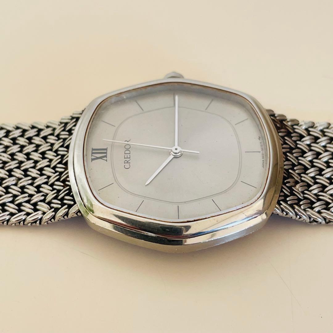 CREDOR クレドール 腕時計 5931-5232 シルバー 稼働品 セイコー