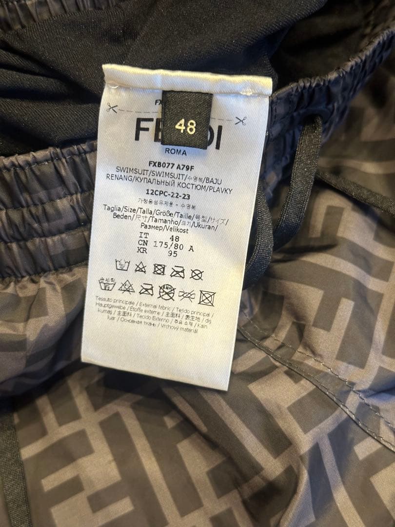 今月末出品終了 FENDIフェンディ メンズ水着 スイムウェア48（L