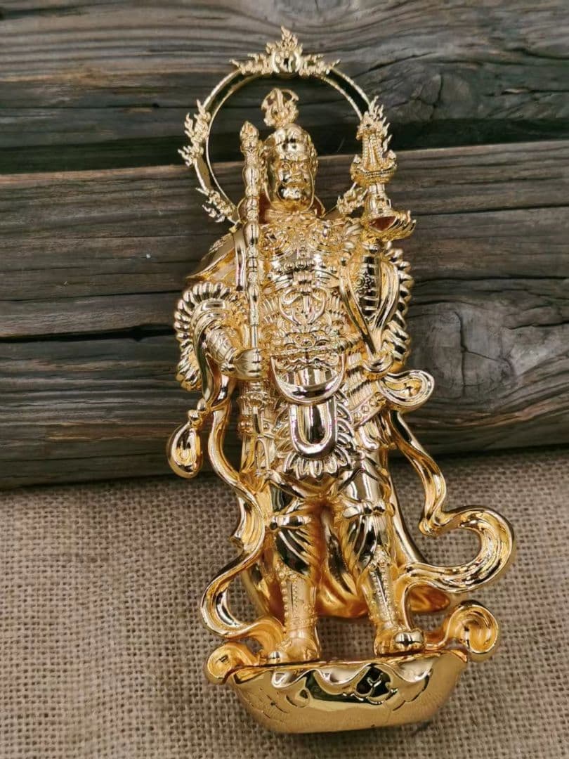 修縁堂】美術工芸品 毘沙門天 装蔵版 密教法具