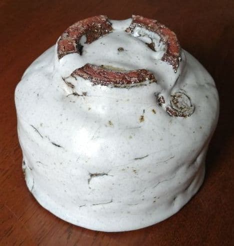 十一代三輪休雪　【白萩茶碗】