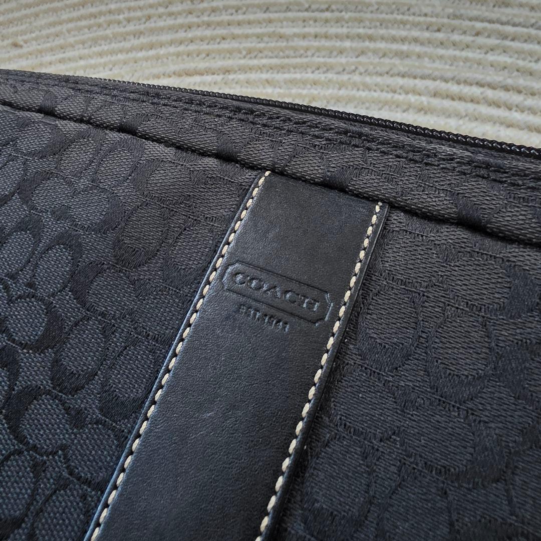 希少モデル】COACH 黒 ナイロン ノートPCケース ノートPC