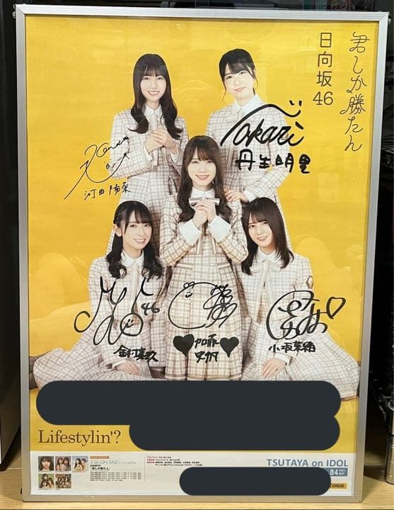 日向坂46 直筆サインポスター加藤史帆金村美玖河田陽菜小坂菜緒丹生明里