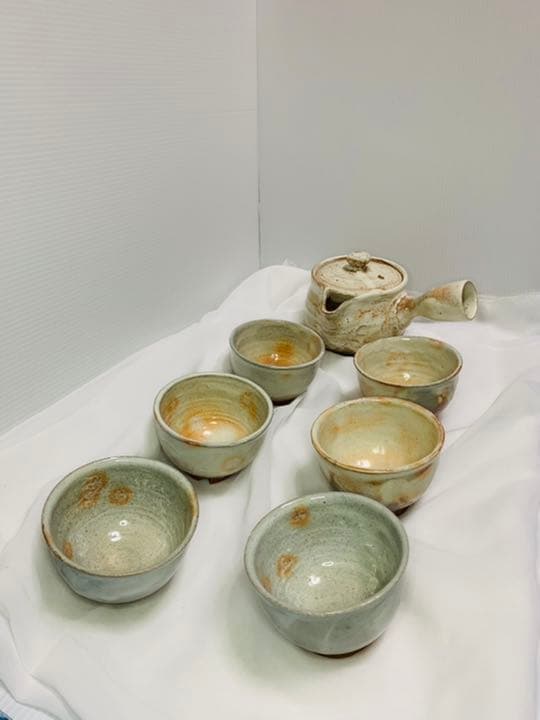 美品】萩焼 茶器 北浜山 ストア T472 茶碗 『萩焼』『北浜山 渋谷泥