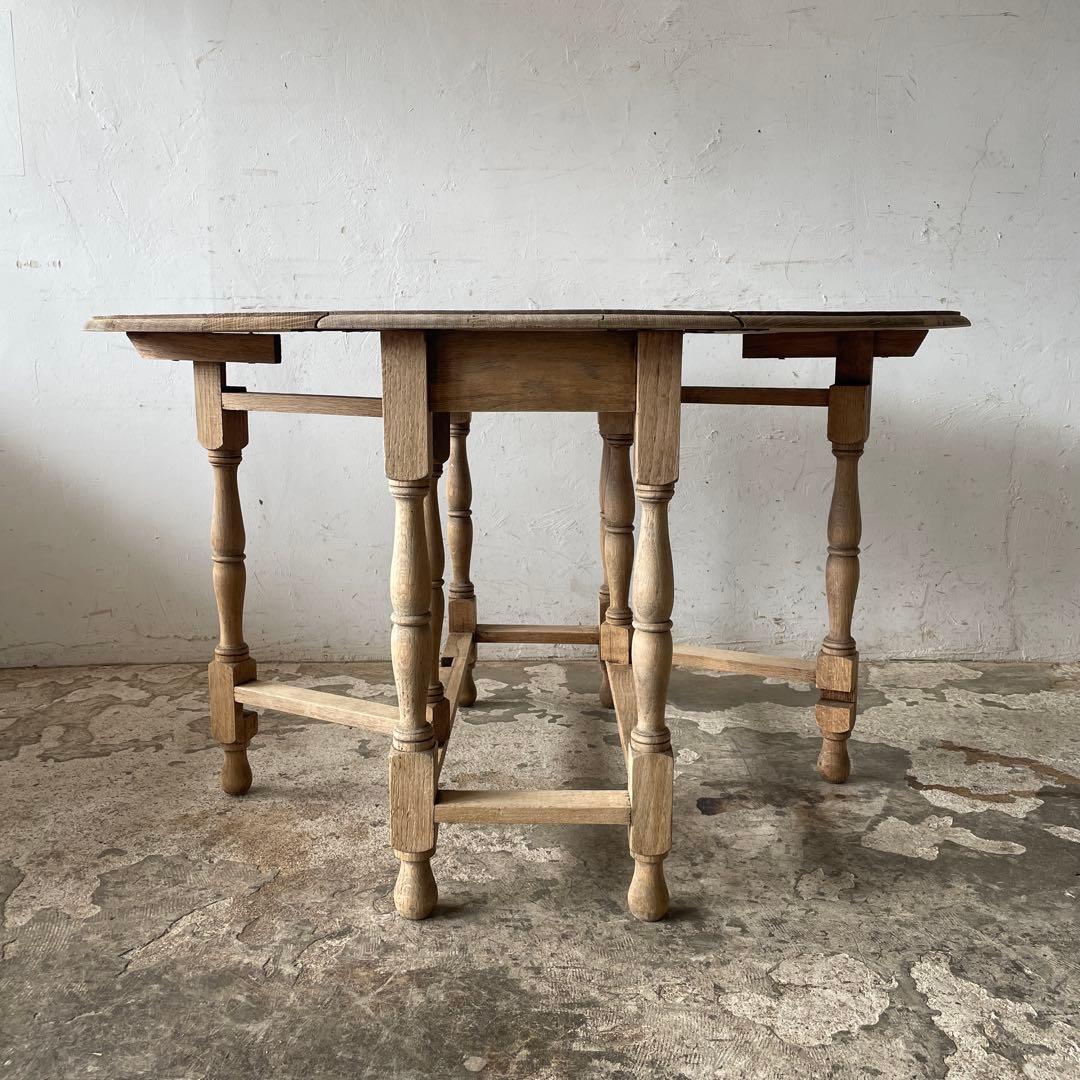 noonゲートレッグテーブル ドロップリーフテーブル 剥離