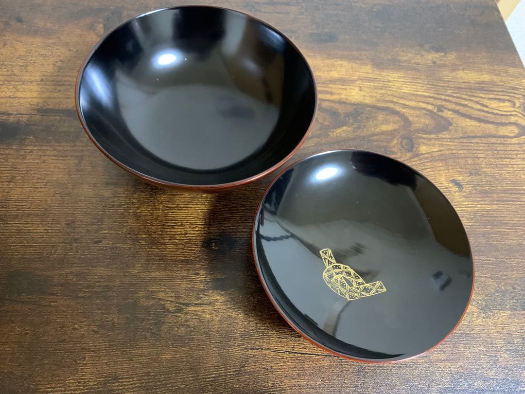 輪島塗　金彩　吸物椀10客　時代物　蓋付き椀　お椀　汁椀　椀　未使用品