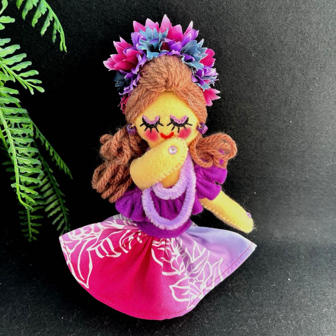 No.692 ドールチャーム フラダンス フラガール ハワイアンファブリック