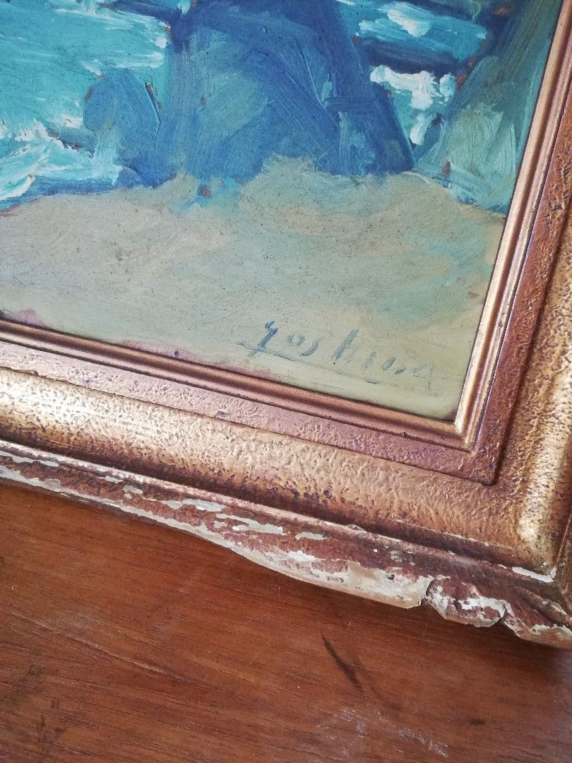 明治時代から祖父の家にあった油絵