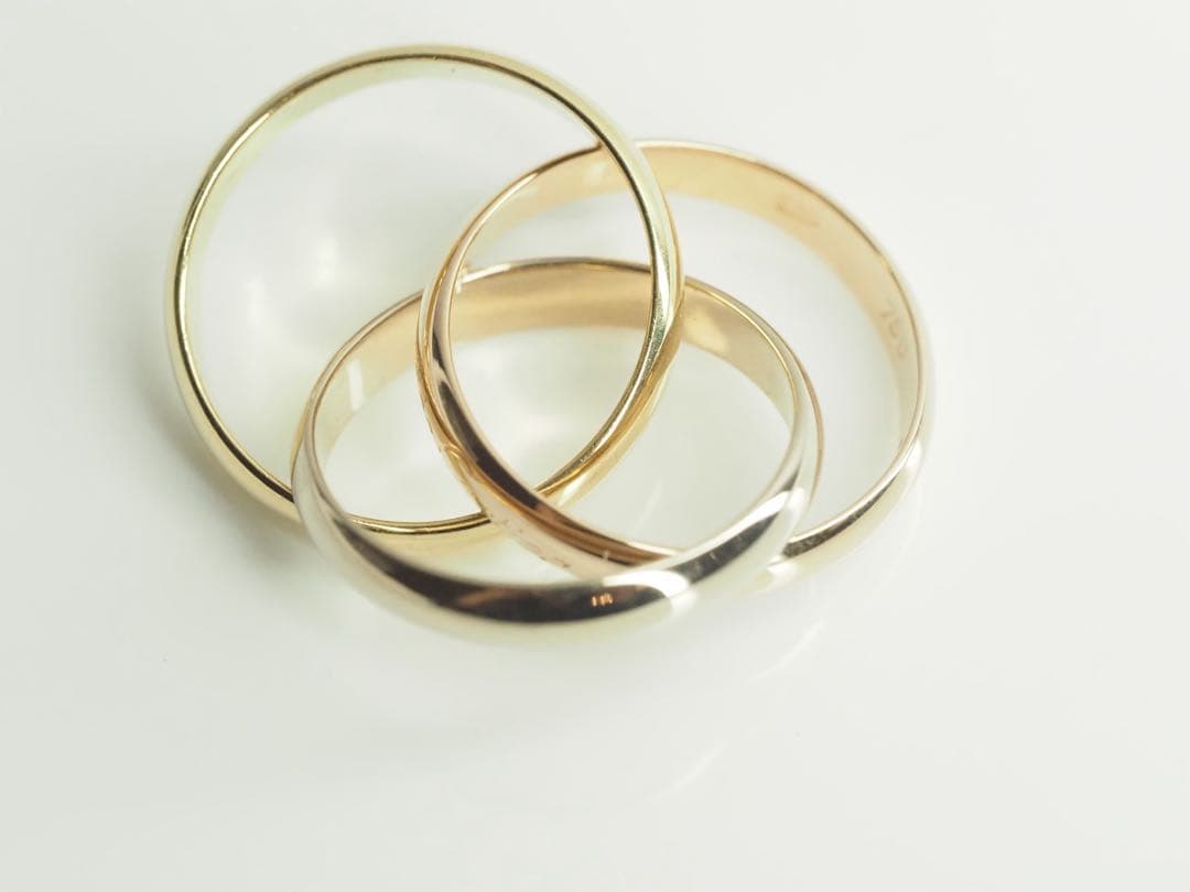 カルティエ　トリニティリング 750YG/WG/PG 53号(12.5号)