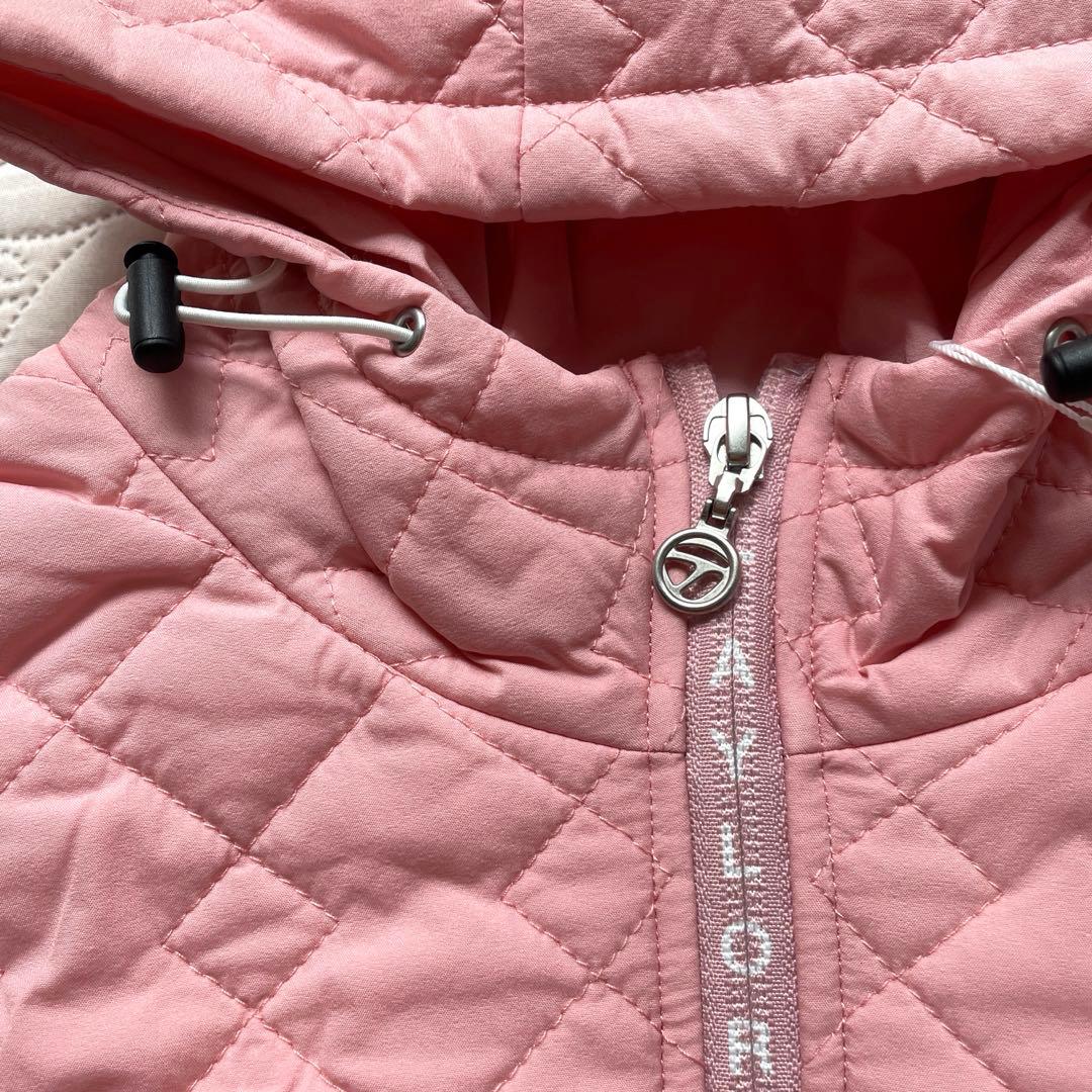 【チェリー 様】Taylor Made 中綿フーディベスト　ロング丈　ピンク　M