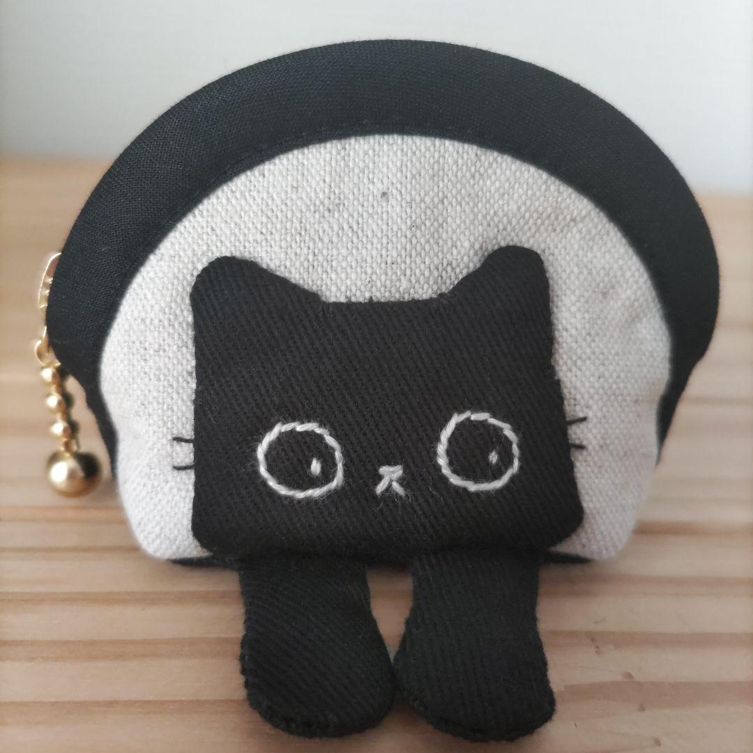 【ひめページ1】ミニミニポーチ☆黒猫、ハチワレ猫