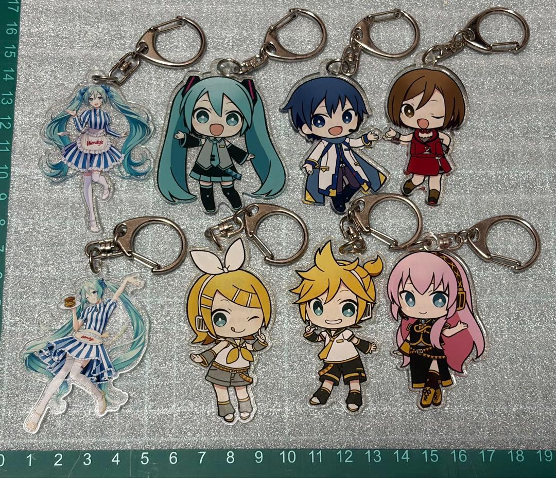 初音ミク×ウェンディーズ ファーストキッチン アクリルキーホルダー 8種セット 初音ミク×ウェンディーズ ファーストキッチン アクリルキーホルダー 8
