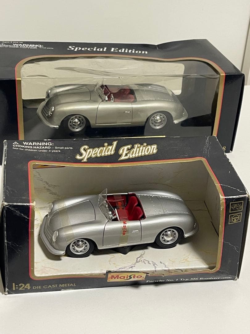 1/18 1/24 2個セット　Maisto ポルシェ356 ロードスター