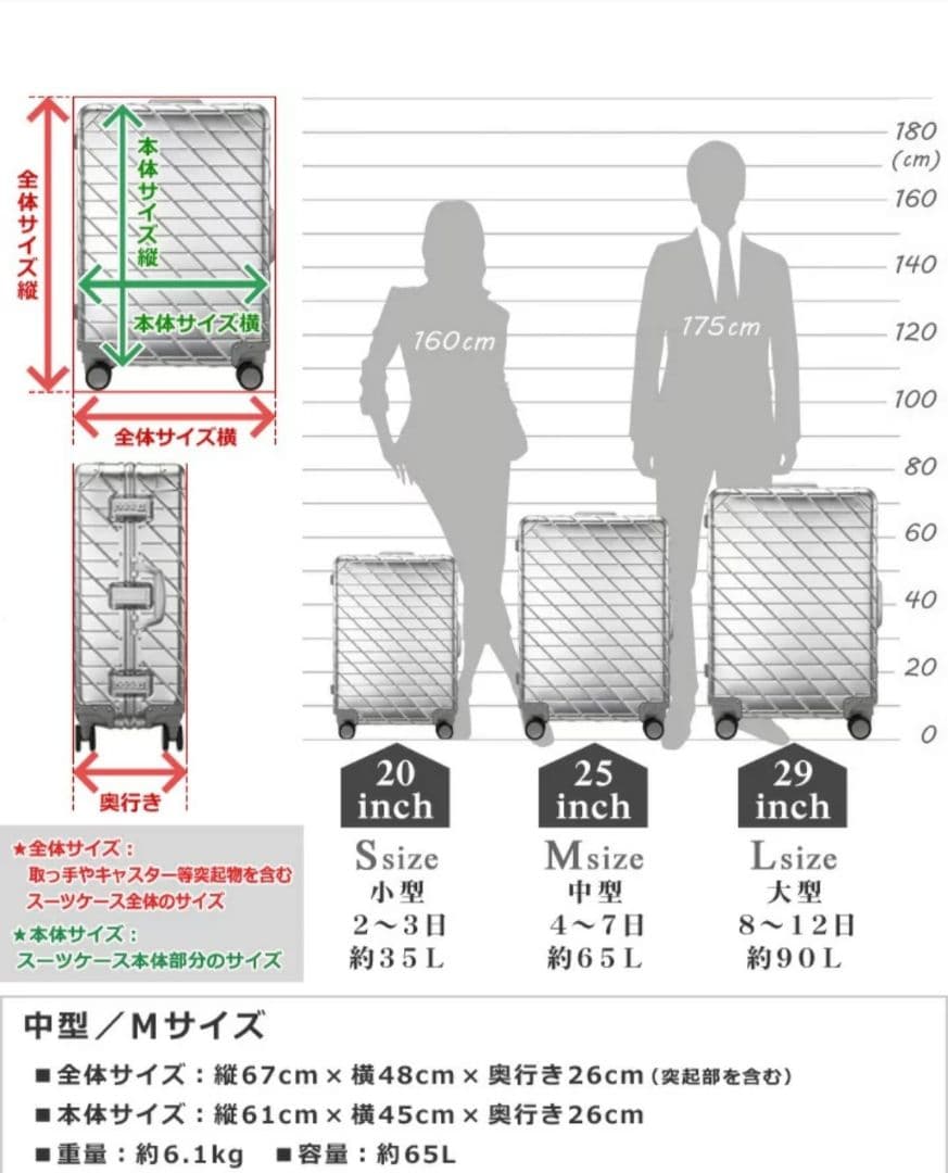 エース様】KAMEO 高級アルミスーツケース 【新品・未使用】ブラック