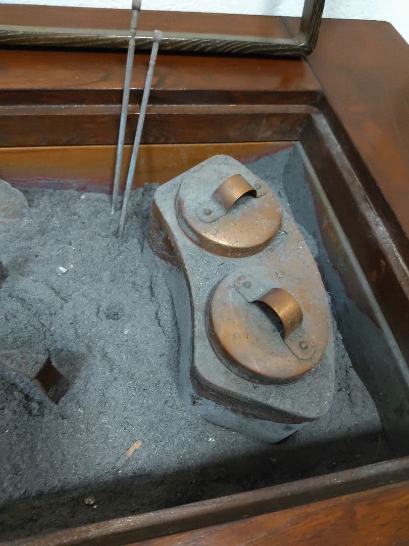 長火鉢 火鉢 囲炉裏座卓 ローテーブル 鉄器類は全て込みです 関西火鉢